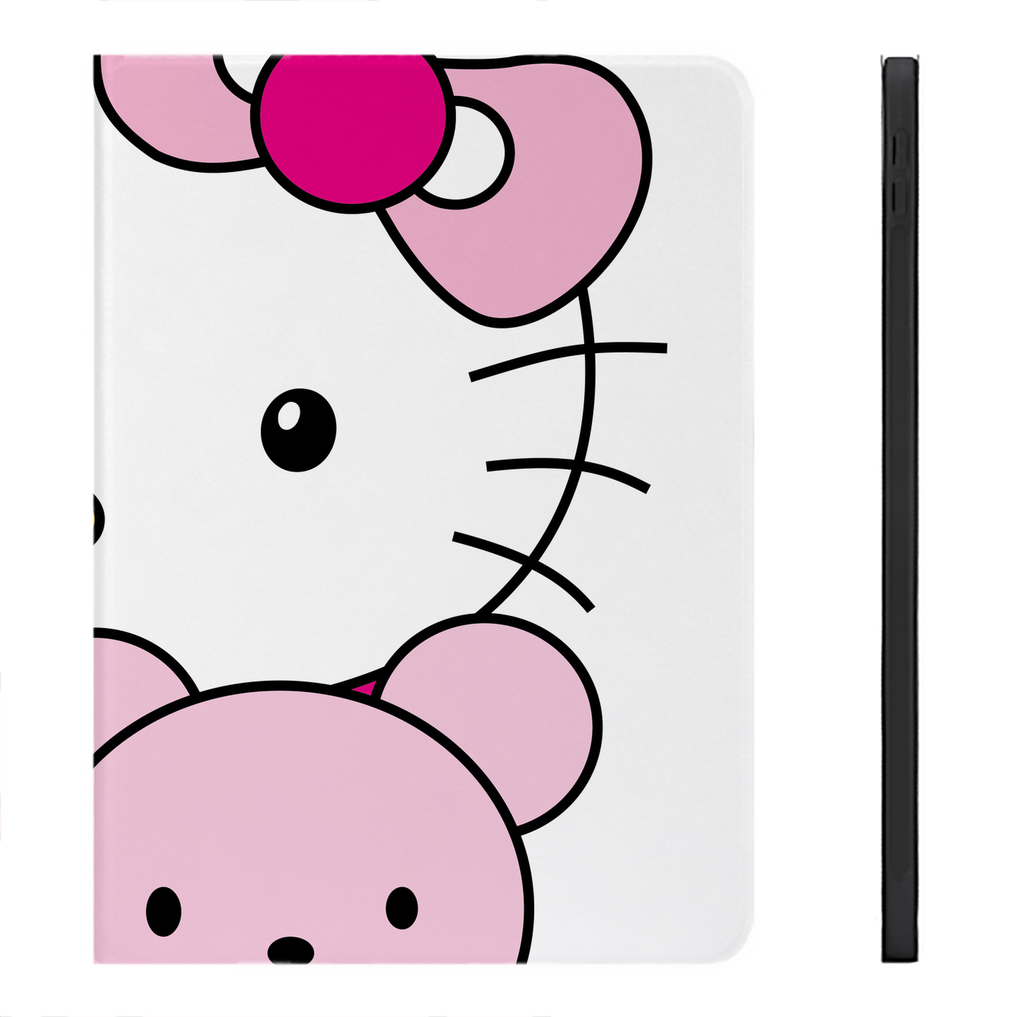 （画像用） Hello Kitty ハローキティ IPadケース ペンホルダー付き ブックスタイルデザイン
